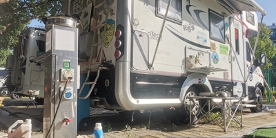 極亞智能水電樁入駐甌江口房車露營驛站，集水電供應、LED照明為一體