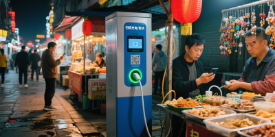 夜市掃碼水電樁：極亞智能方案助力夜市規(guī)范化革命
