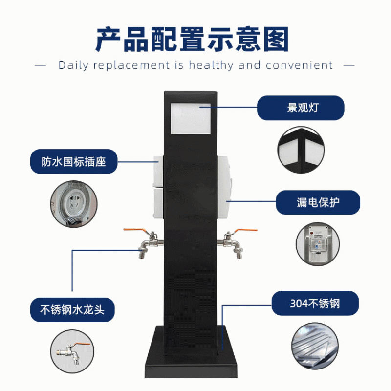 庭院水電樁GRWE801515S