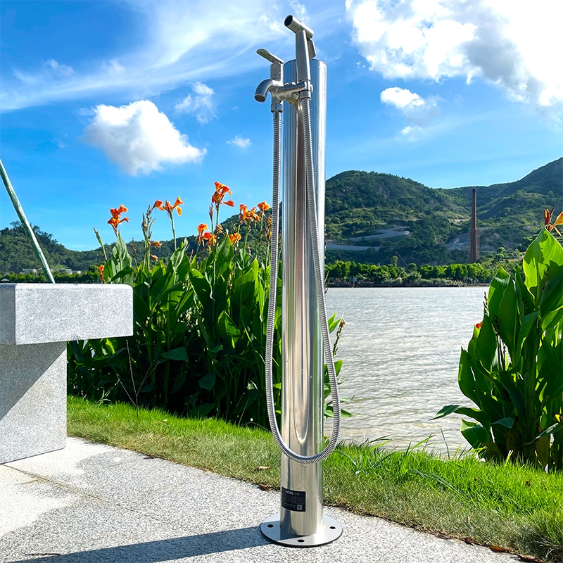 庭院圓樁-不銹鋼色