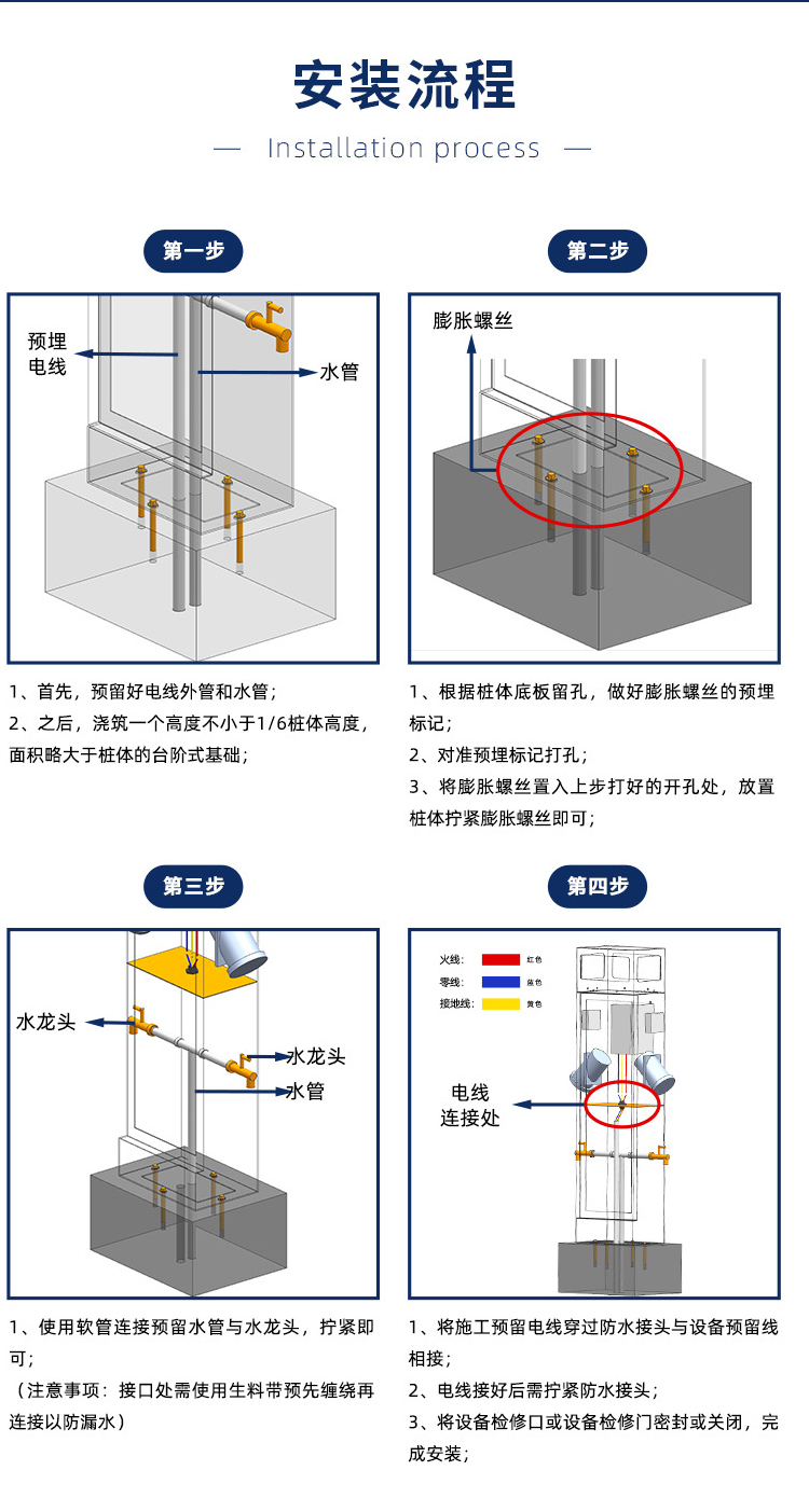 房車營地水電樁