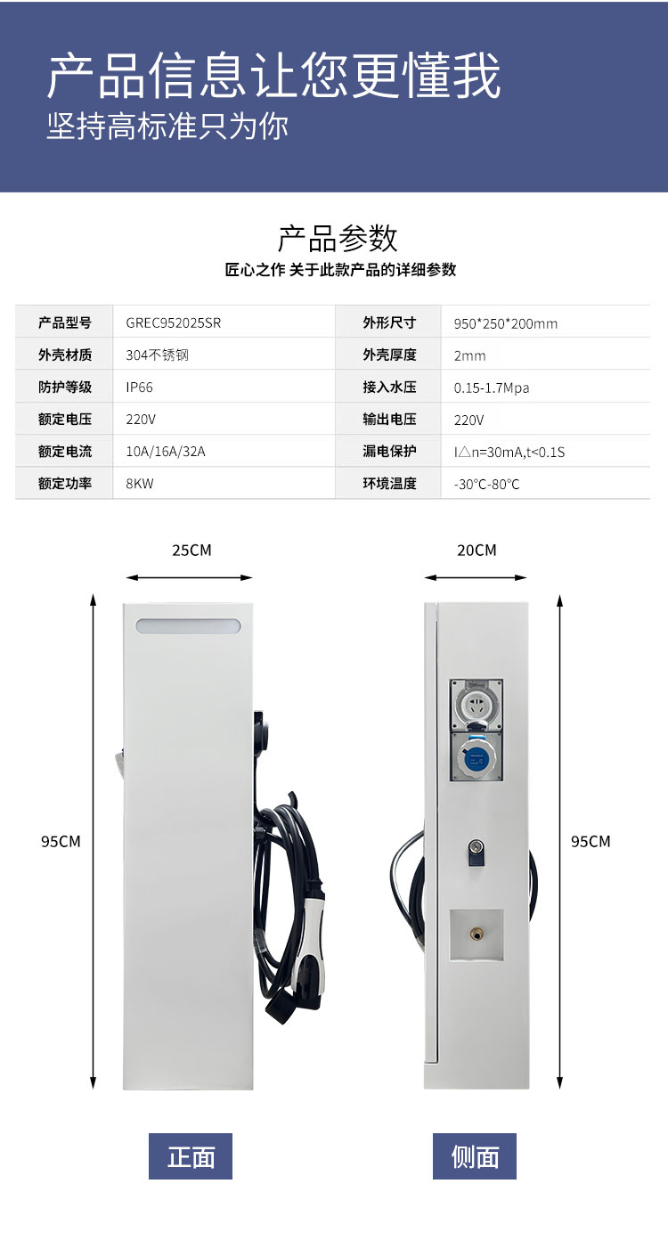 水電一體充電樁